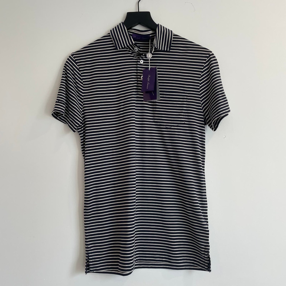 Ralph Lauren Purple Label - Striped Pima Cotton Polo